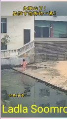 Baby slip in sweming pool