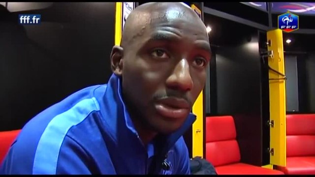 La réaction d'Alou Diarra après la victoire face à l'Estonie