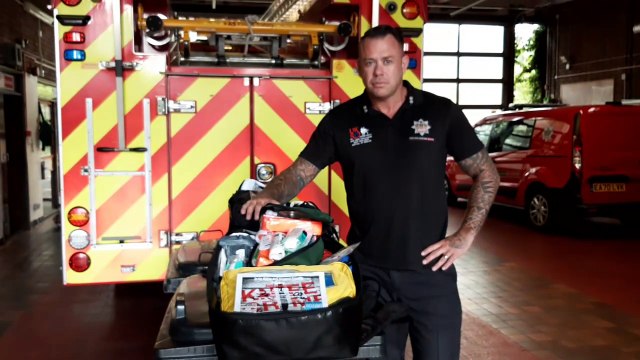West Midlands fire service knife crime event.
