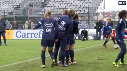 France - Brésil Féminines les Bleues à l'entraînement