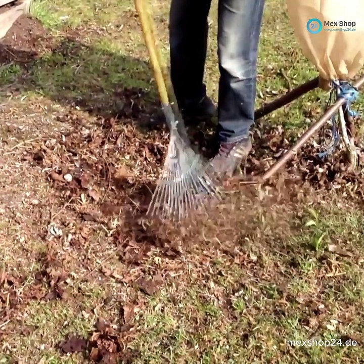 Laubbesen fächerbesen verstellbar 22 zinken stabil