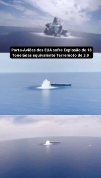 Porta-Aviões dos EUA sofre Explosão de 18 Toneladas equivalente Terremoto de 3,9