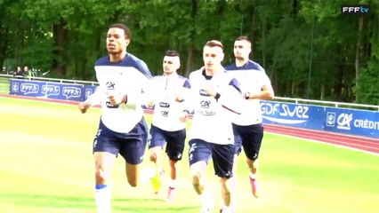 1 minute avec les Bleus à l'entraînement