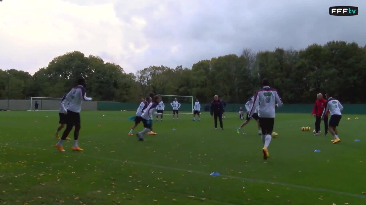 L'entraînement à huis-clos des Bleus à Rennes