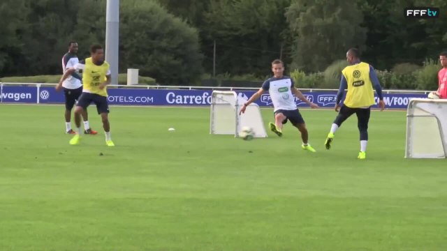 Le premier entraînement des Bleus à Clairefontaine