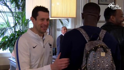Les Bleus en stage à Clairefontaine