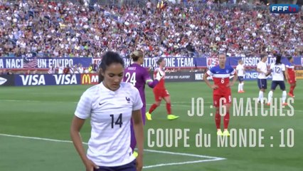 Louisa Necib, 29 ans à La Manga, avec l'Equipe de France