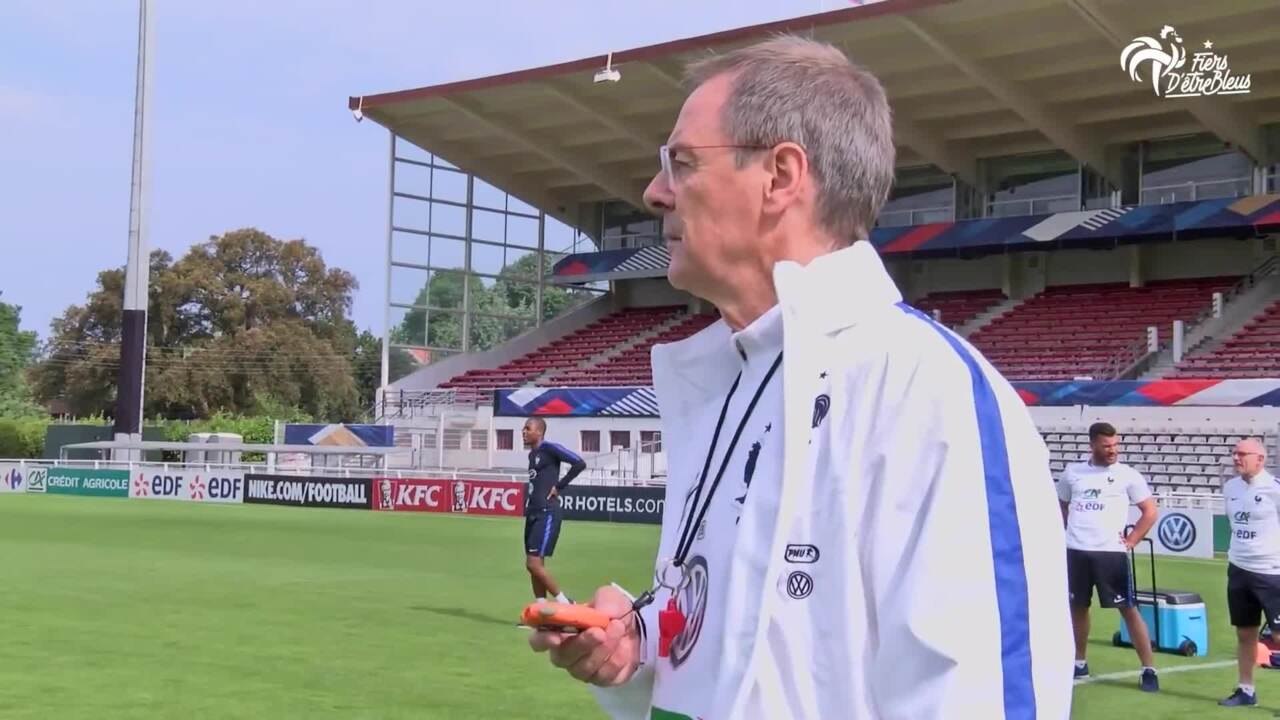 Test physique pour l'Equipe de France