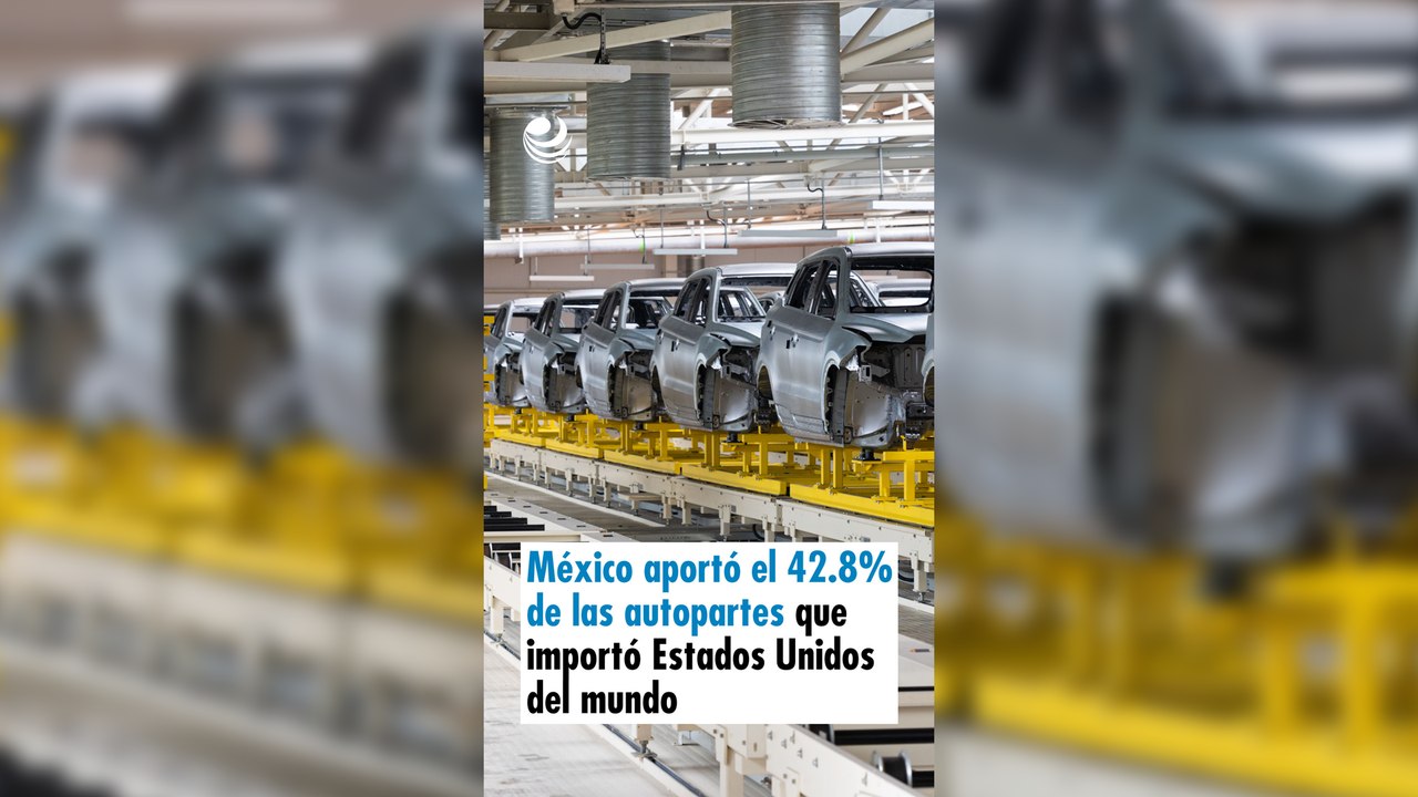 México aportó el 42.8% de las autopartes que importó Estados Unidos del mundo