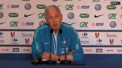 Entraînement à la veille de France-Russie