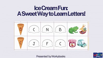 Ice Cream Fun A Sweet Way to Learn Letters!