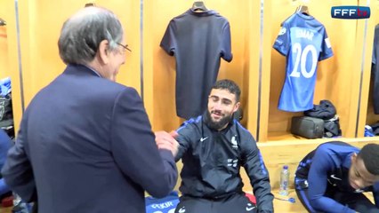 Dans le vestiaire des Bleus après France-Suède !