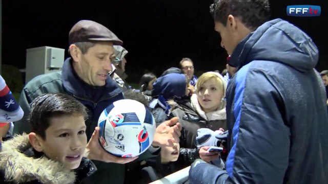Avec les supporters à Clairefontaine