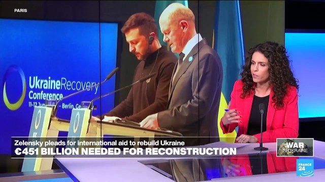 Zelensky, in Berlin, says must prevent Ukraine being divided by 'wall'