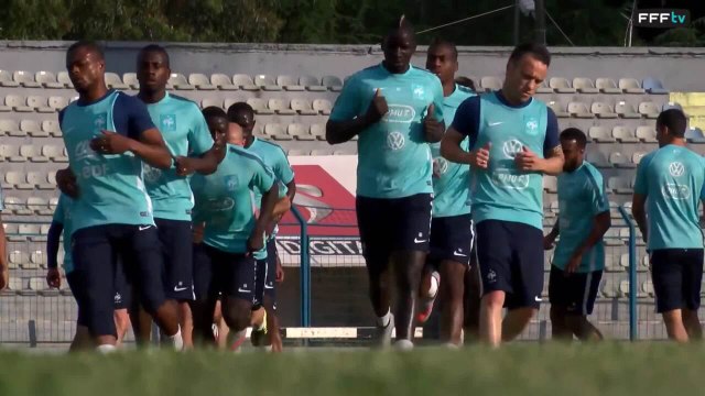 Les Bleus à l'entraînement à Tirana avant Albanie - France