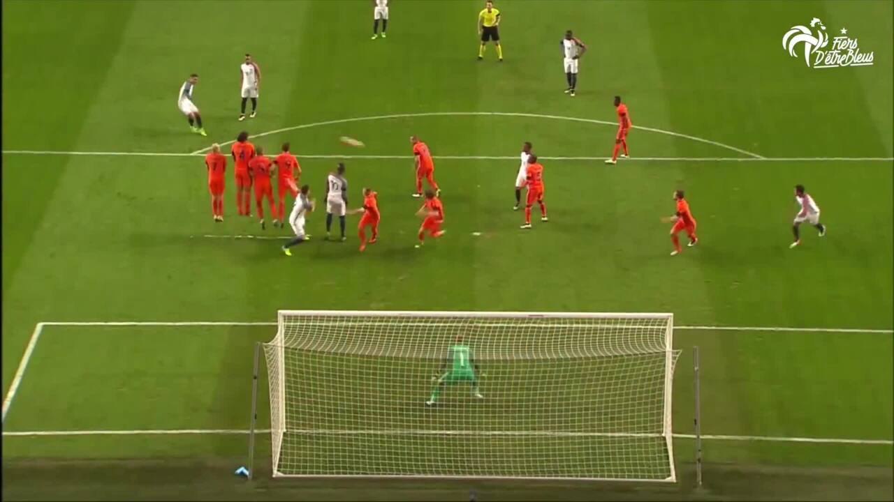 Le coup franc magnifique de Griezmann face aux Pays-Bas