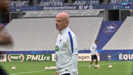 Entraînement veille de match au Stade de France