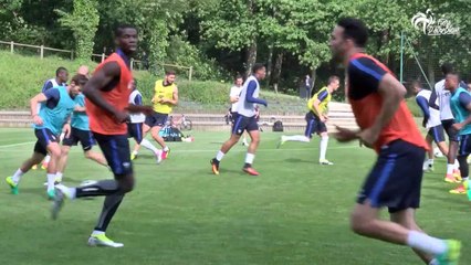 De la salle au terrain avec les Bleus !