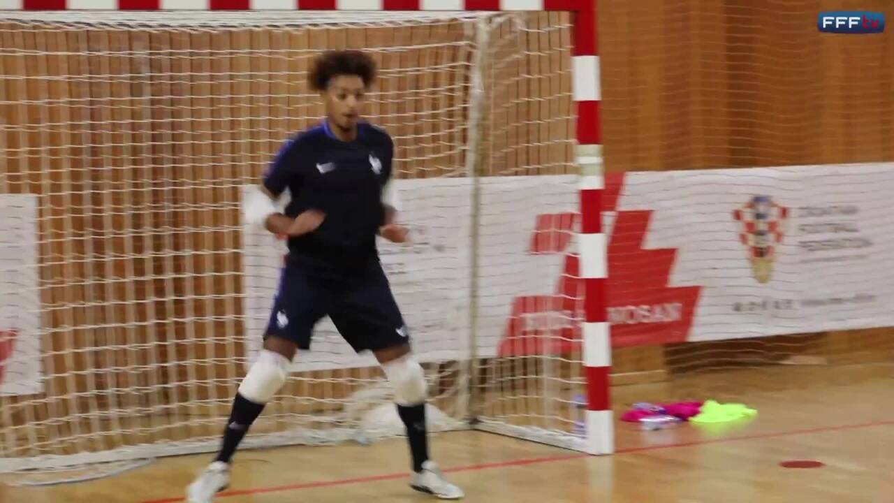 Futsal, Barrages Euro 2018 gros plans sur les gardiens, entraînement