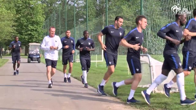 Les Bleus à l'entrainement à Clairefontaine