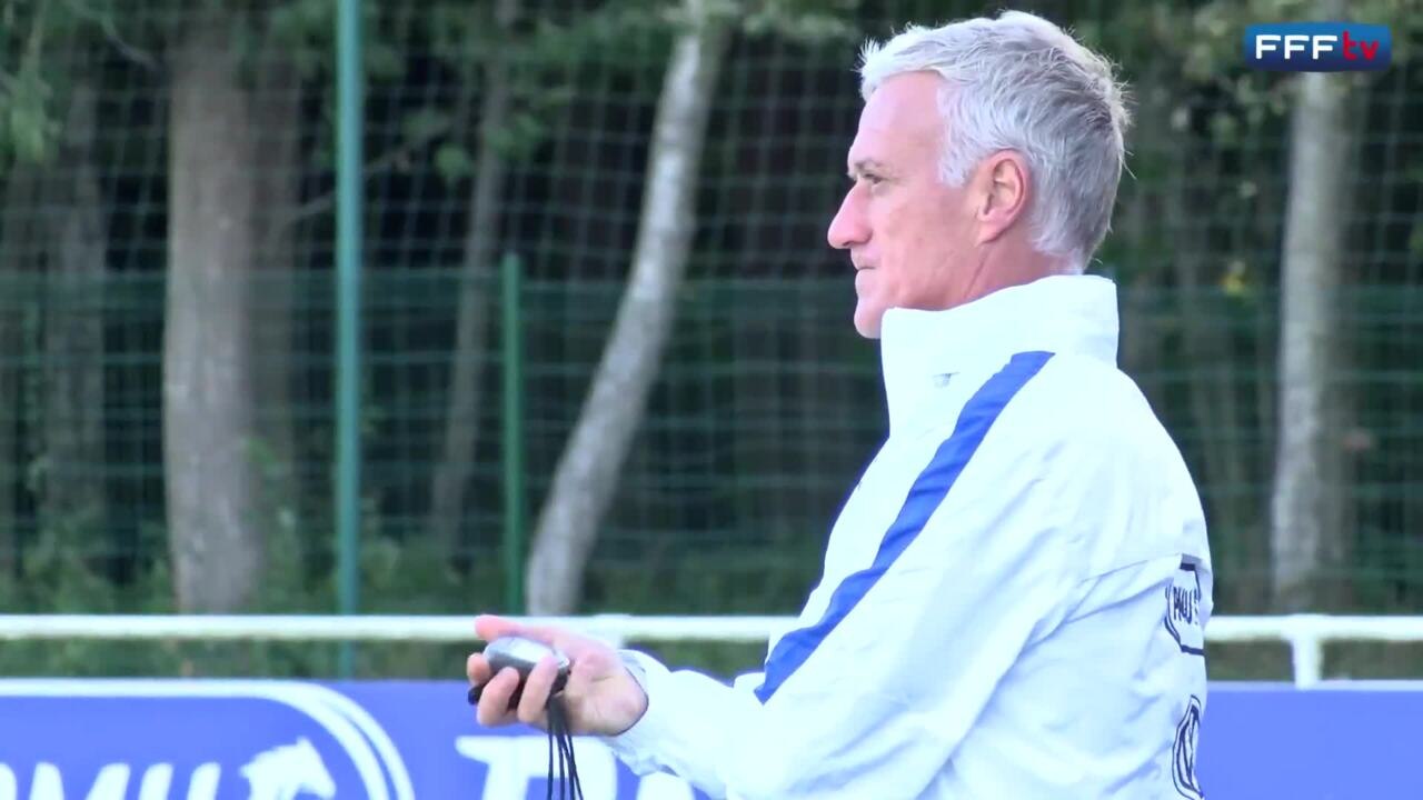 Les Bleus sur le terrain Pibarot