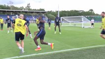 Nouvel entraînement des Bleus à Clairefontaine
