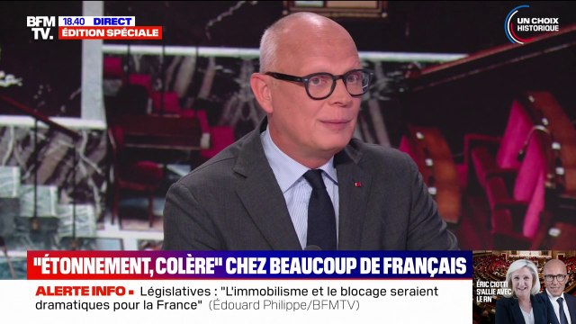 Édouard Philippe: Je ne suis pas sûr qu'il soit complètement sain que le président de la République fasse une campagne législative