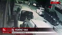 Esenyurt'ta tartıştığı akrabalarının iş yerini benzin döküp yaktı