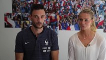 Hugo Lloris et Amandine Henry face à l'objectif