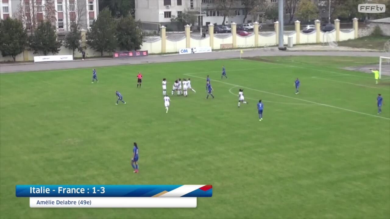 U19F, 1er Tour qualificatif Euro 2018 Italie - France (2-5), le résumé