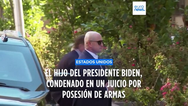 Hunter Biden, el hijo de Joe Biden, declarado culpable de tres cargos graves por posesión de armas