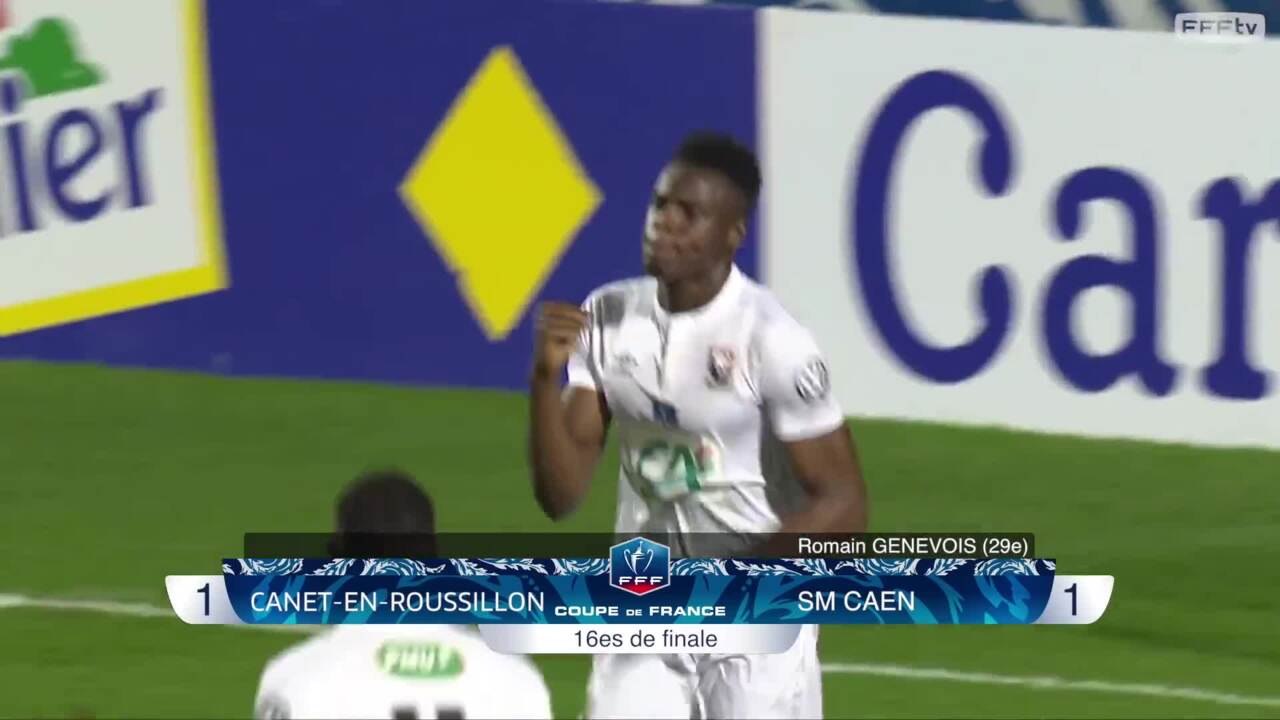 Coupe de France, 16es de finale Canet-en-Roussillon - SM Caen (1-1, 3 tab 4), résumé