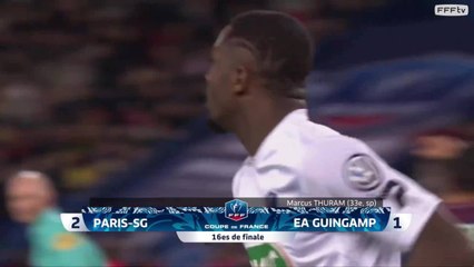 Coupe de France, 16es de finale Paris-SG-Guingamp (4-2), le résumé