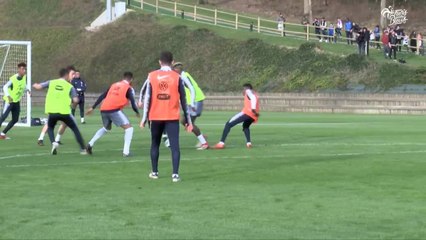 Entrainement à Clairefontaine