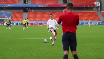 Dernier entraînement avant France-Pérou