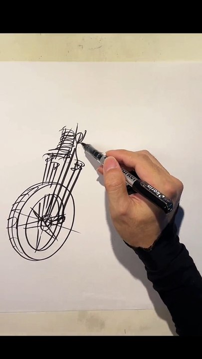 Easy Heavy Bike Drawing Tutorial for All Skill Levels