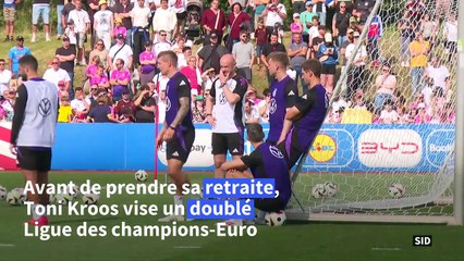 Football: Kroos rêve d'un doublé Ligue des champions-Euro pour finir sa carrière