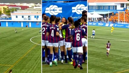 Dos toques y golazo de media cancha