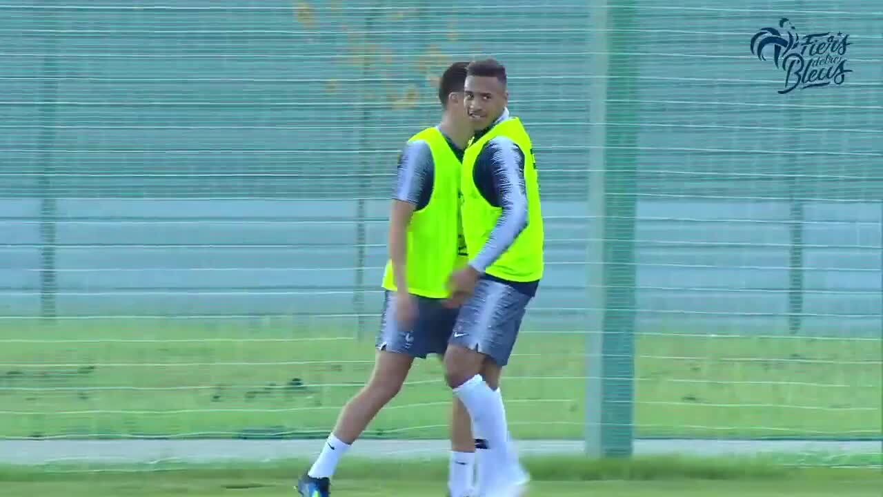 L'entraînement des Bleus à Istra