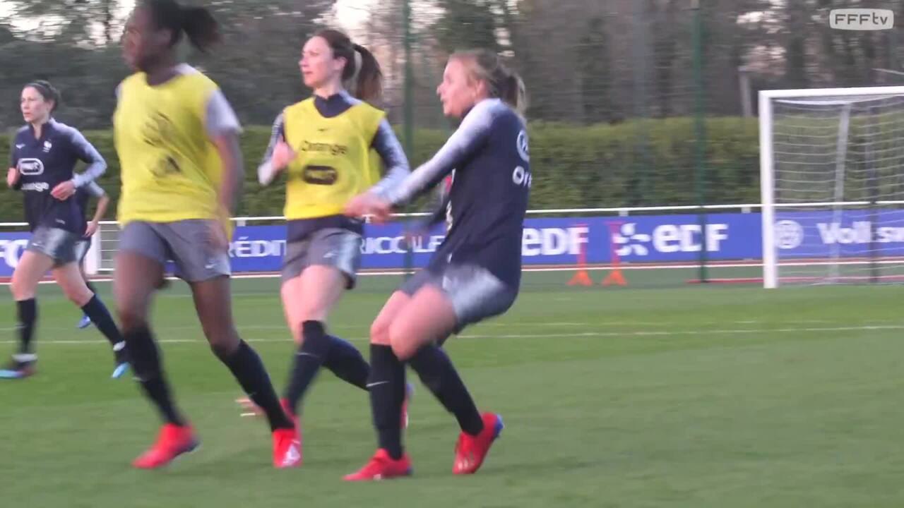 L'entraînement des Bleues