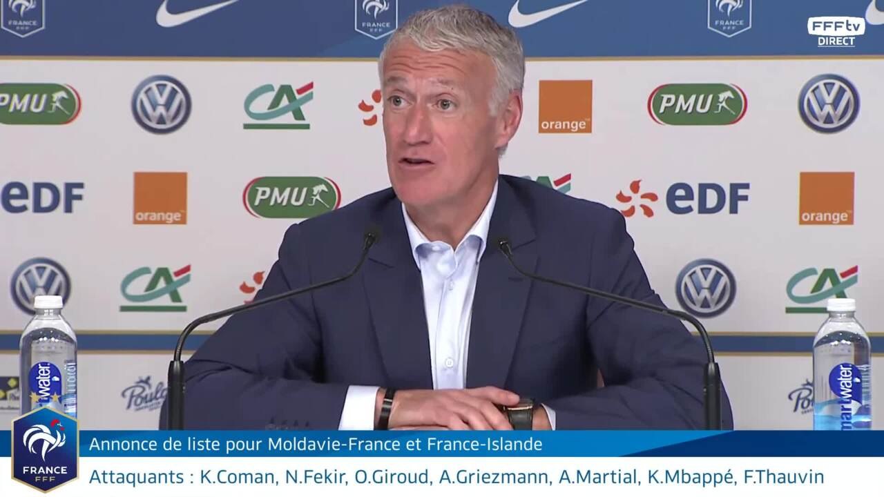 L'annonce de liste et conférence de Didier Deschamps en replay