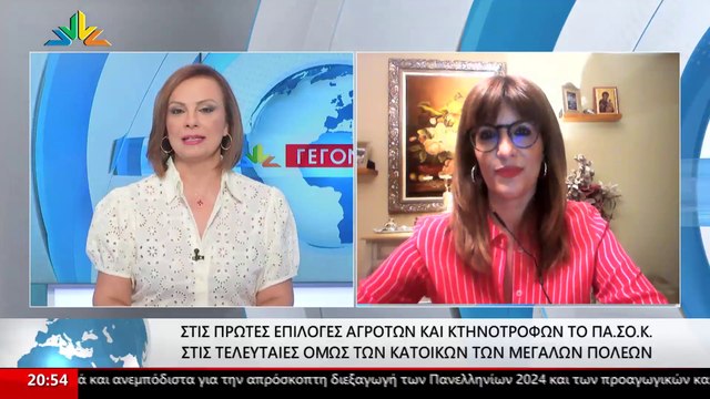 Η Αναπληρώτρια Γραμματέας Αγροτικής Ανάπτυξης ΠΑΣΟΚ-ΚΙΝΑΛ, Λίνα Αγγελοπούλου στο STAR