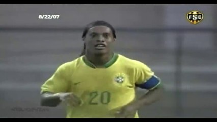 رونالدينيو يدخل المباراة ابداع ومهارات لاتنسي - مهارات رونالدينهو