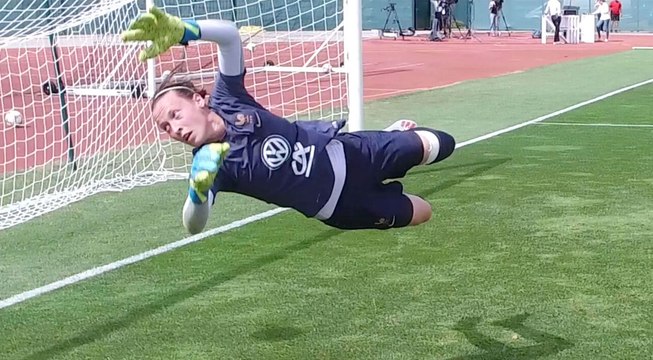 L'entraînement des gardiennes de but