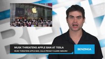 Tesla CEO Elon Musk Threatens Apple with Ban at Tesla Over OpenAI Integration, Says Apple's Claims to Privacy Protection 'Patently Absurd'