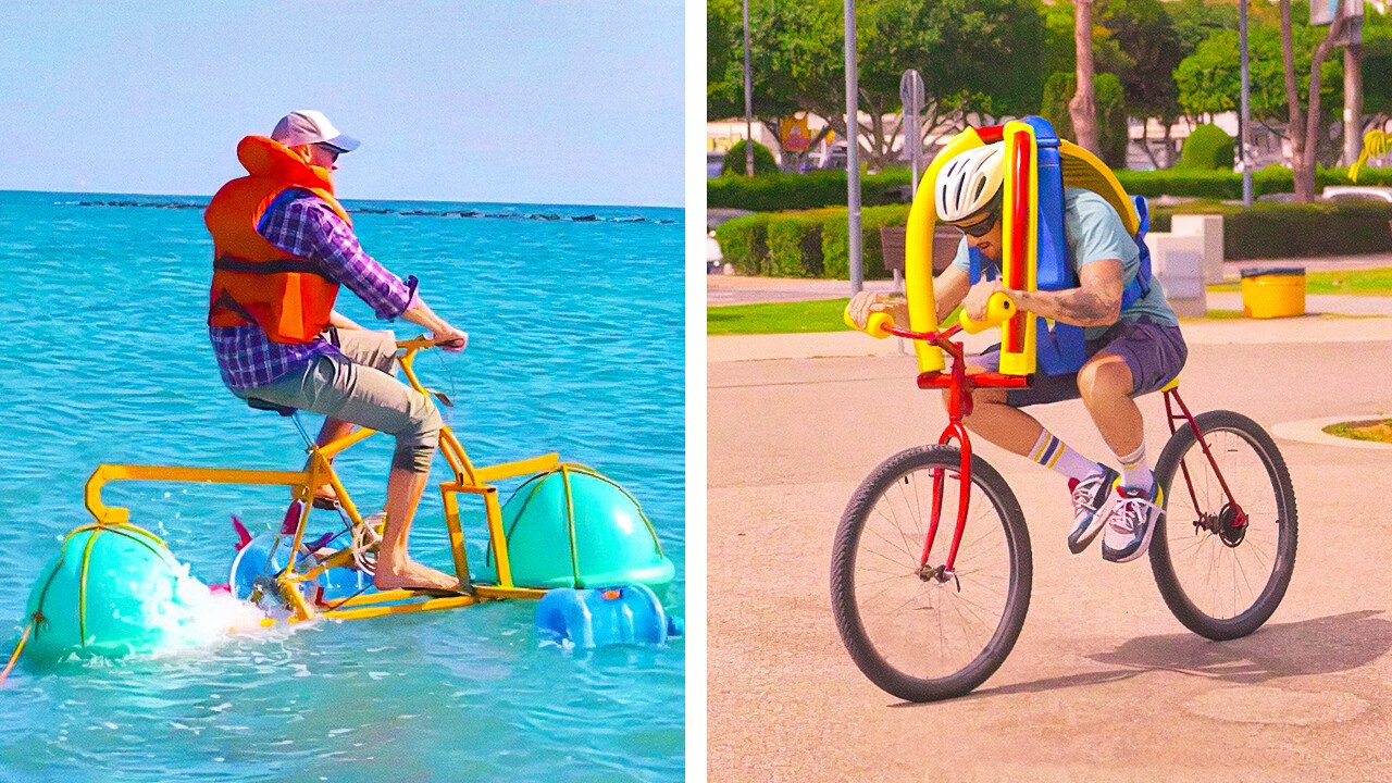 On land and on water! Crazy inventions and Ultra cars. How to turn Trash into unbelievable machines!