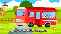 The Wheels on the Farm Bus Round and Round Nursery Rhymes Animal Songs Pinkfong Songs