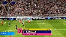 PES: Haaland Amazing Head Goal and nice assist from cristiano ronaldo | efootball mobile 2024 game play
