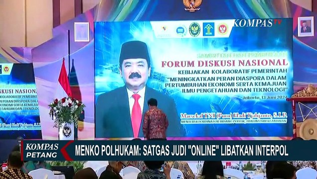 Menko Polhukam Hadi Tjahjanto: Satgas Judi Online Libatkan Interpol