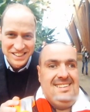 Millions of people have seen my selfie with Prince William, he's a very nice man
